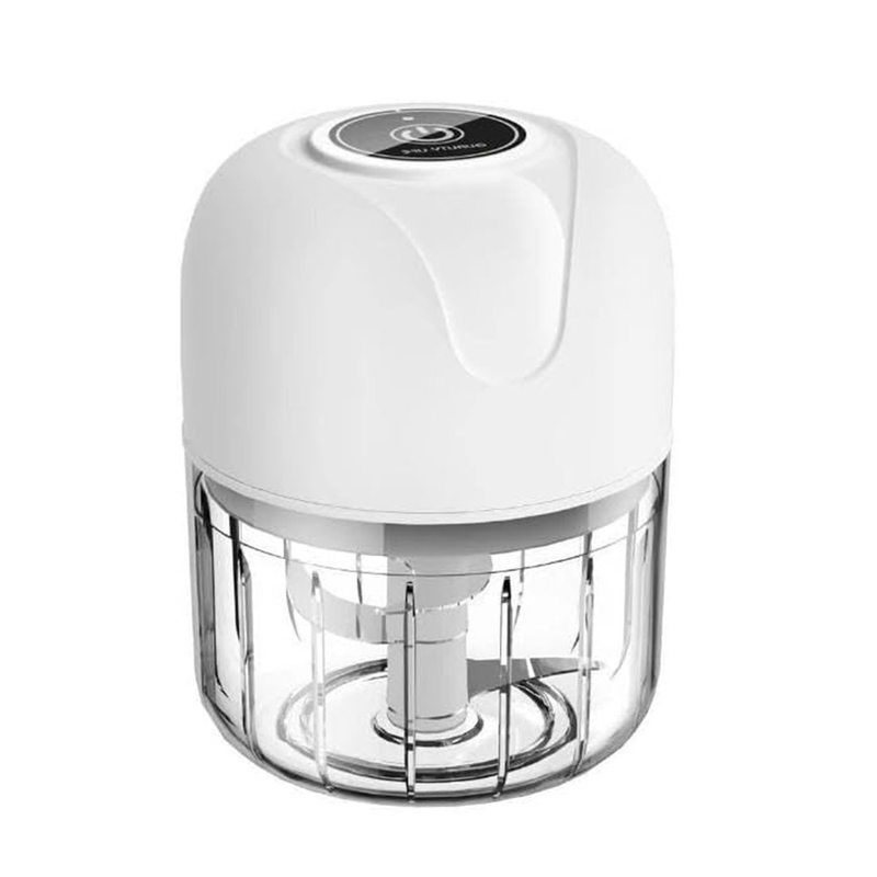 Mini Processador de Alimentos USB 250ml 3 Laminas Triturador Alho Portatil Moedor Eletrico Cebola Trituador de Alimentos