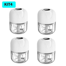 Mini Processador de Alimentos USB 250ml 3 Laminas Triturador Alho Portatil Moedor Eletrico Cebola Trituador de Alimentos