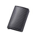Carteira RFID De Fibra De Carbono-Porta-Cartões Pop-Up Automático Com Proteção Antirroubo ​