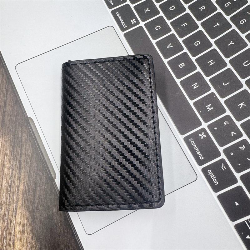Carteira RFID De Fibra De Carbono-Porta-Cartões Pop-Up Automático Com Proteção Antirroubo ​